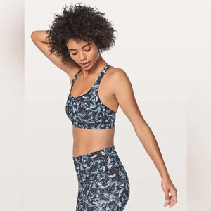 Lululemon Energy Bra Embellished Multi Women Size 10